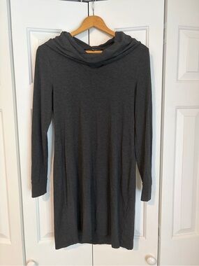 White House Black Market Charcoal Gray Tunic Dress